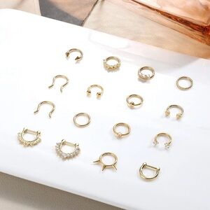 Elegant Gold-Tone Women Jewelry 8 mm